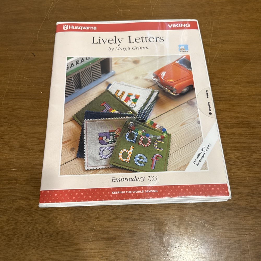 Husqvarna - Lively Letters - Embroidery Kit No. 133